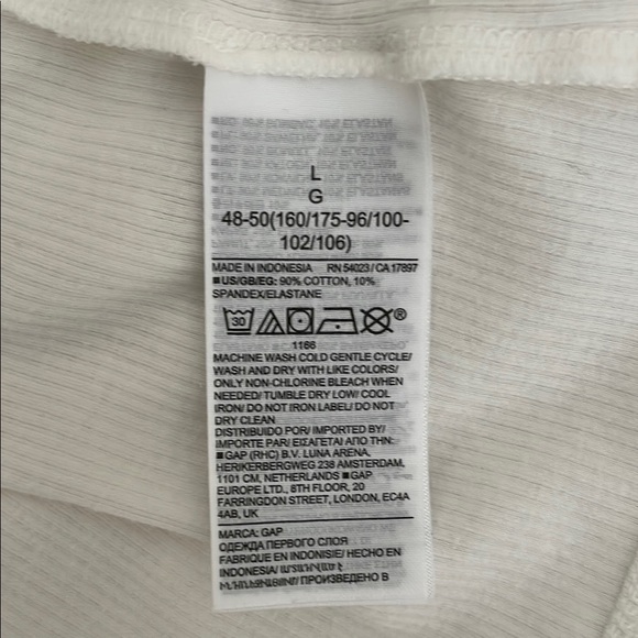 Gap White Ribbed Tank Top - Picture 4 of 4